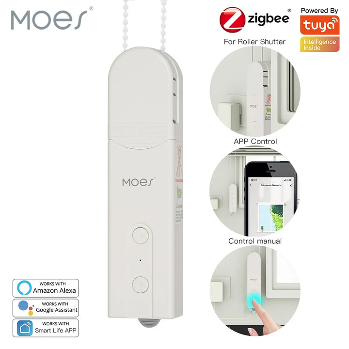 ZigBee Smart Roller Blind Motor, Tuya, Alexa/Google Control