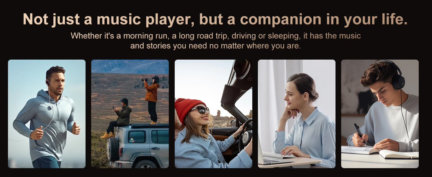 Oilsky Hi-Fi MP3 Player, Bluetooth/WiFi, Lossless DSD, 64GB Expandable