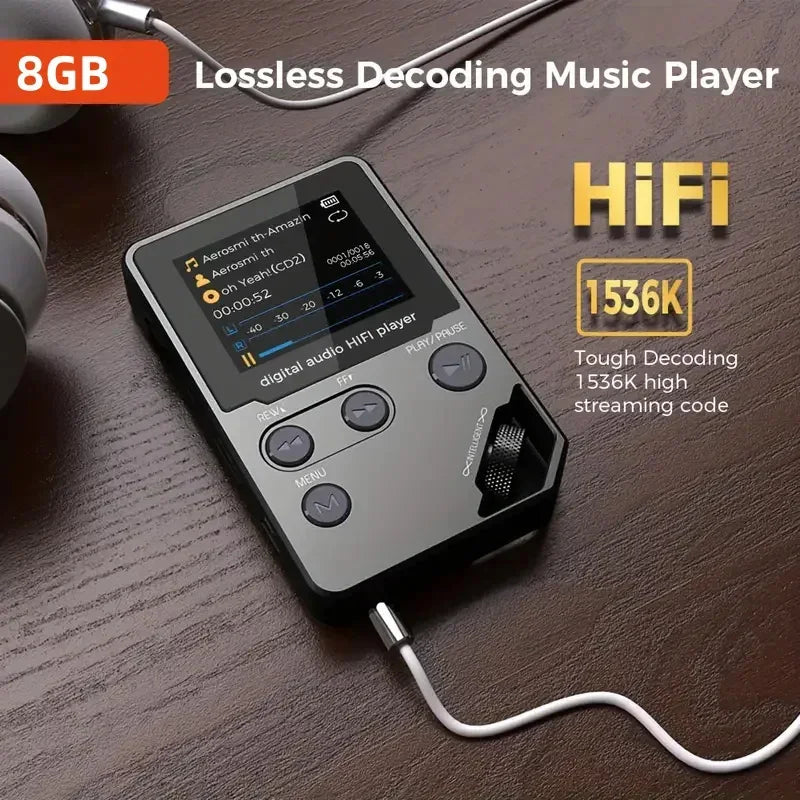 C5 8GB Bluetooth MP3 Player, Lossless Audio, FM Radio & Voice Recorder