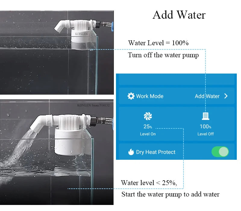 KONLEN Tuya WiFi Water Level Sensor & Leak Alarm Controller