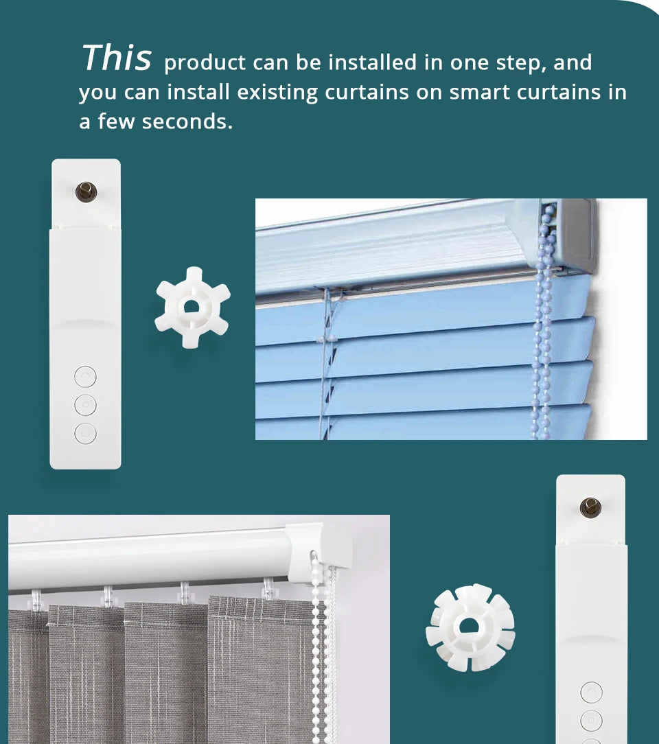 Zemismart Zigbee Smart Roller Shade Motor, Battery Powered, Voice Control