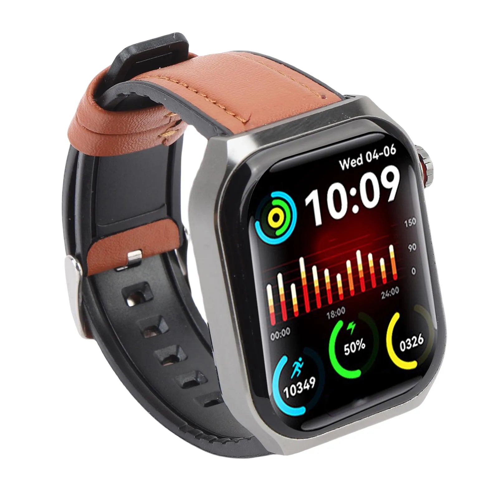 Fitness Smartwatch with Bluetooth Call, 52 Sports Modes, SOS Alert