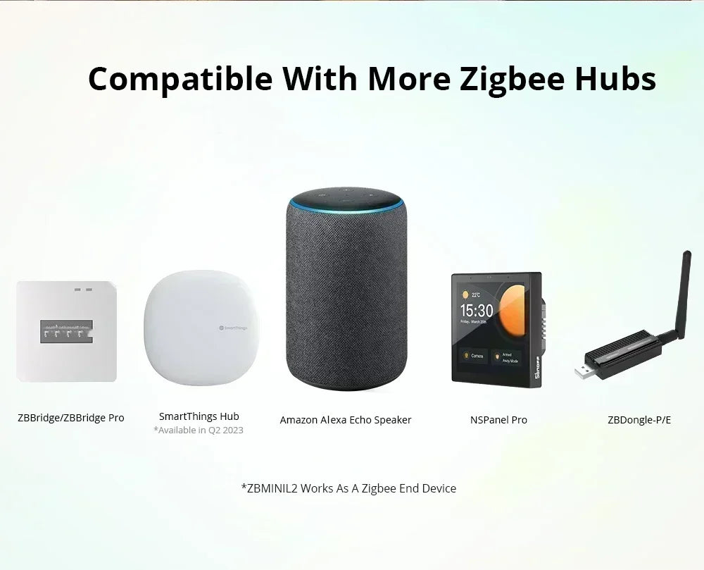 SONOFF ZBMINI L2 Zigbee Smart Switch, No Neutral, 1-Gang