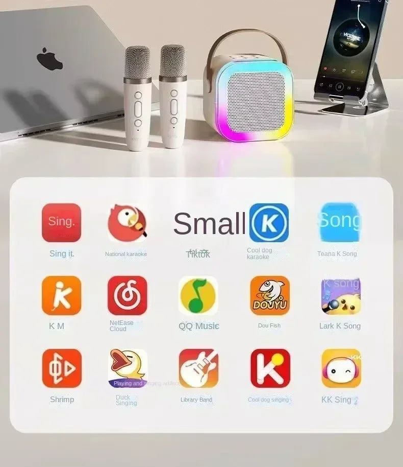 K12 Wireless Bluetooth Karaoke Microphone, Home & Family KTV