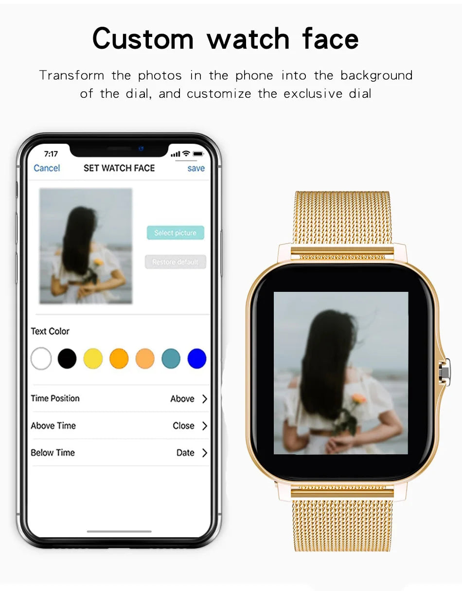 2024 Smartwatch with Bluetooth Call, Health Monitor, 1.44" Color Screen
