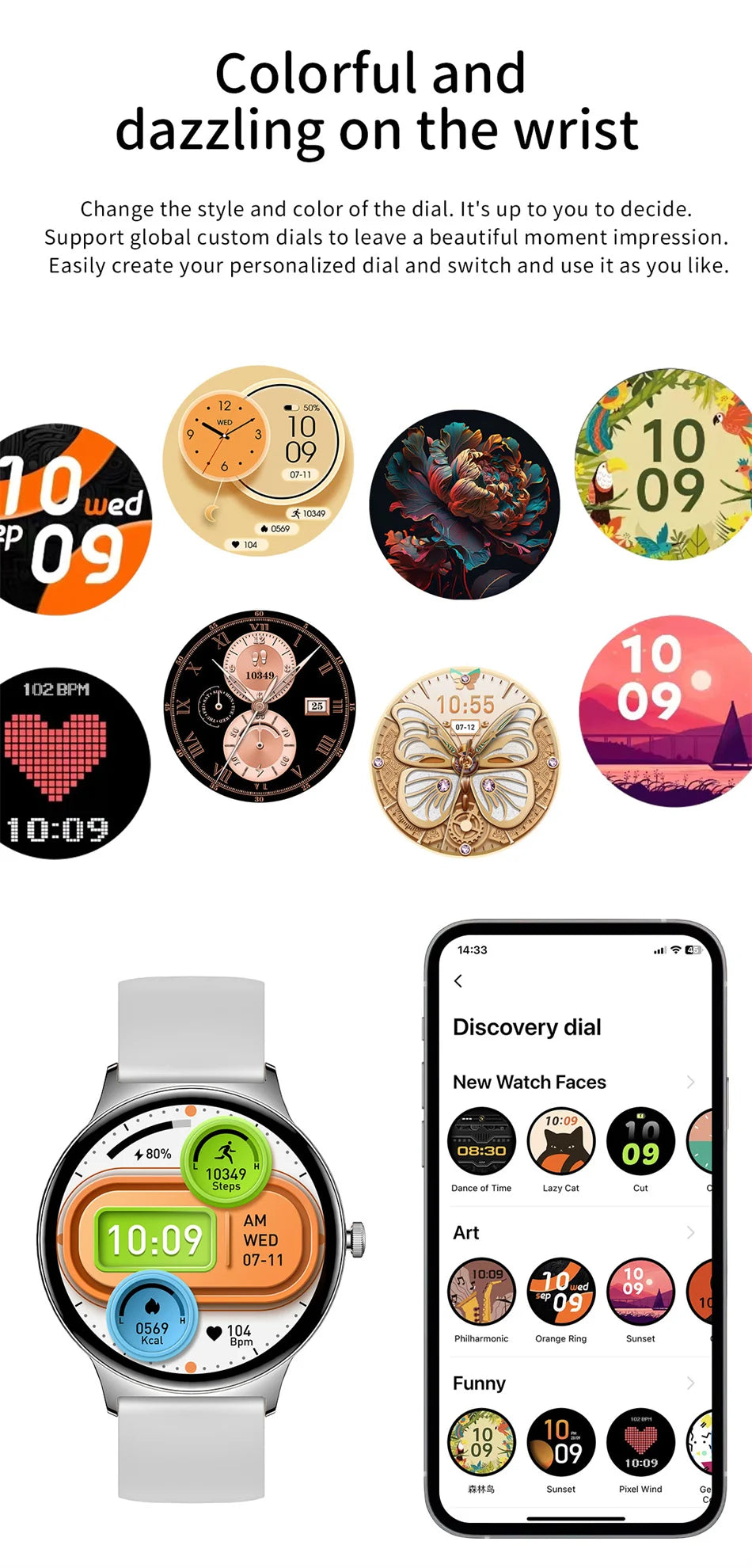 Huawei Ultra Slim AMOLED Smartwatch for Women, Always-On Display, BT Calling