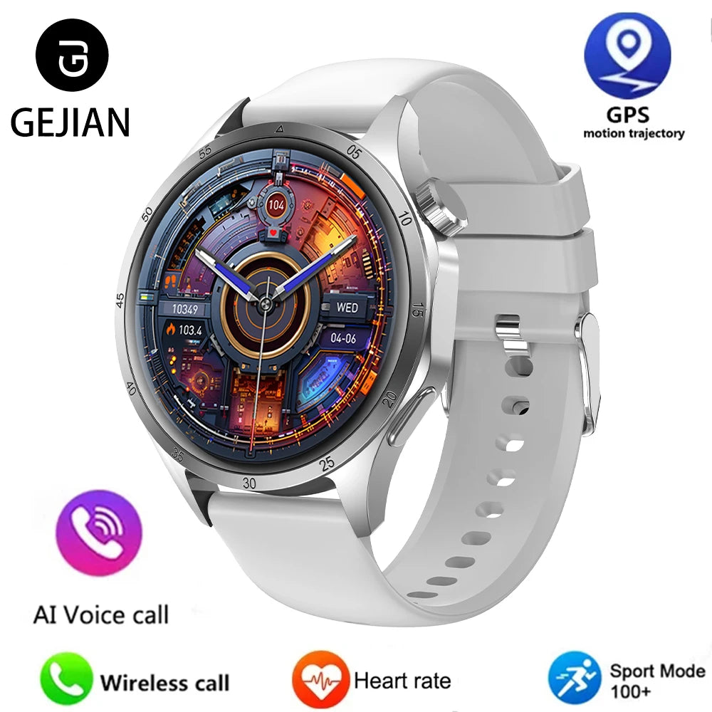 2025 Men’s Smartwatch, AMOLED 360×360, GPS, NFC, Bluetooth Calls