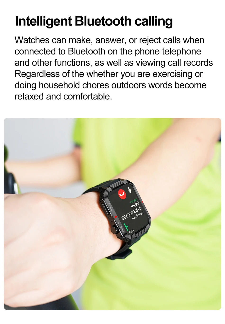 NFC GPS Smartwatch for Men, 1.99" HD, Bluetooth Call, Fitness Tracker