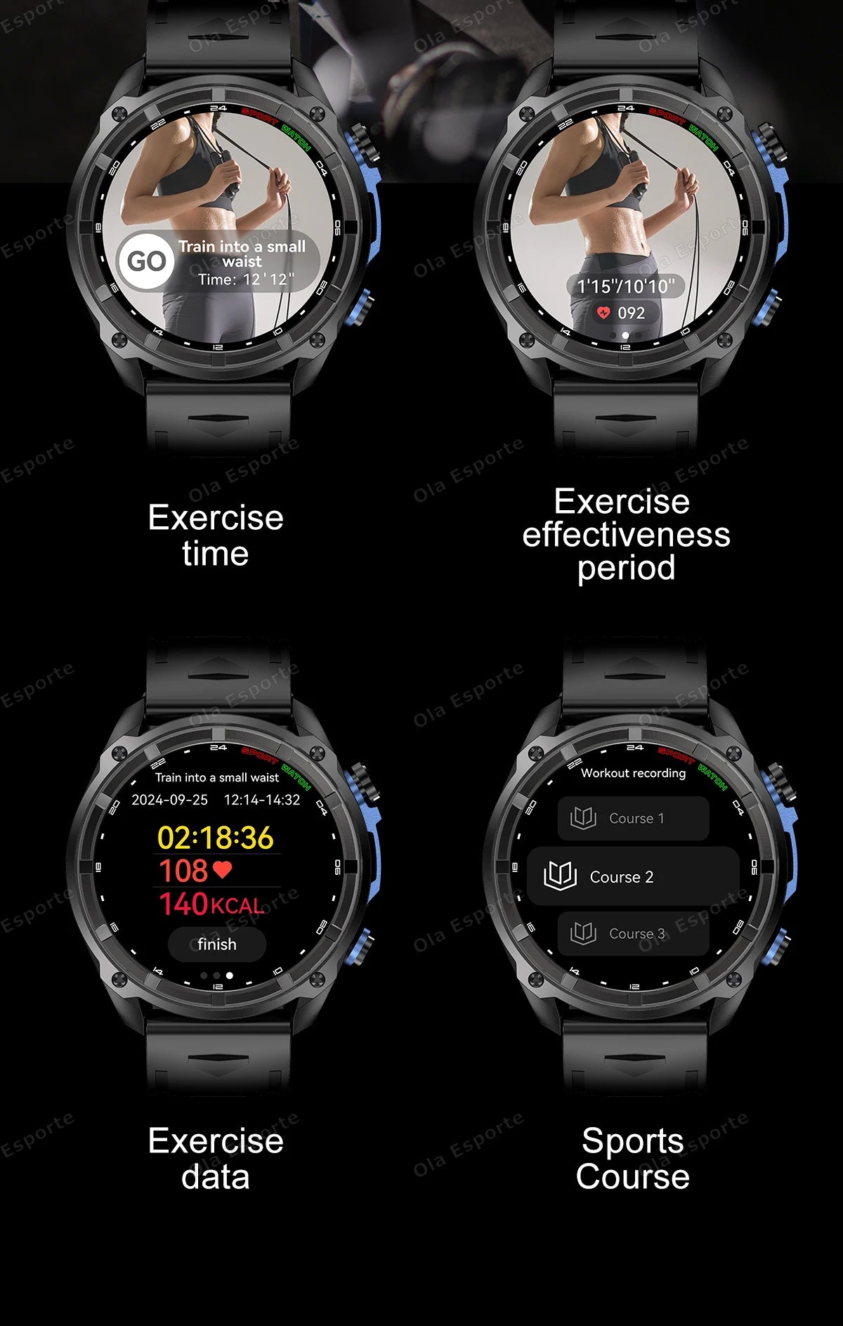 GPS Smartwatch for Men, 1.43" AMOLED, 3ATM Waterproof, 4GB Offline Map