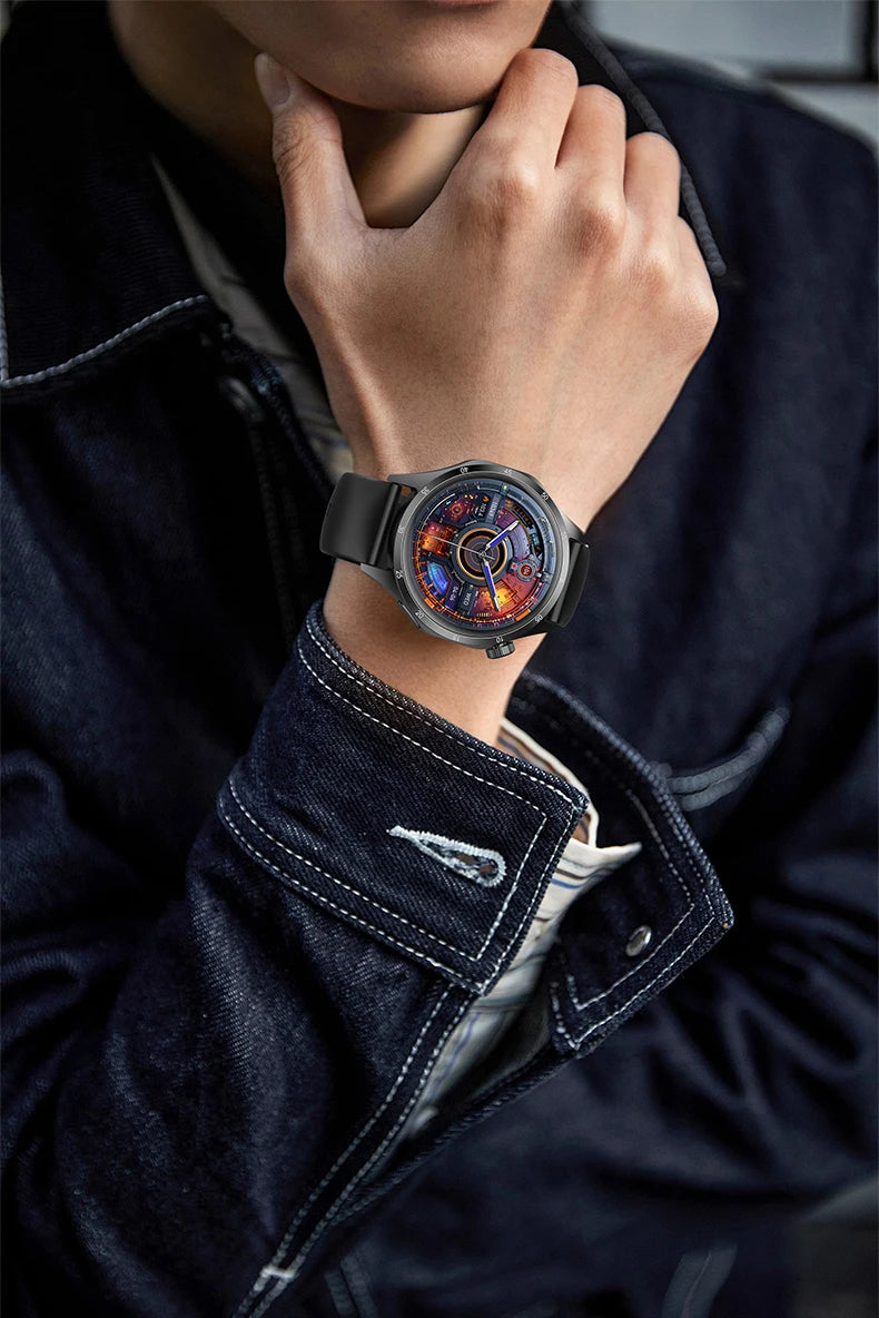 2025 Men’s Smartwatch, AMOLED 360×360, GPS, NFC, Bluetooth Calls