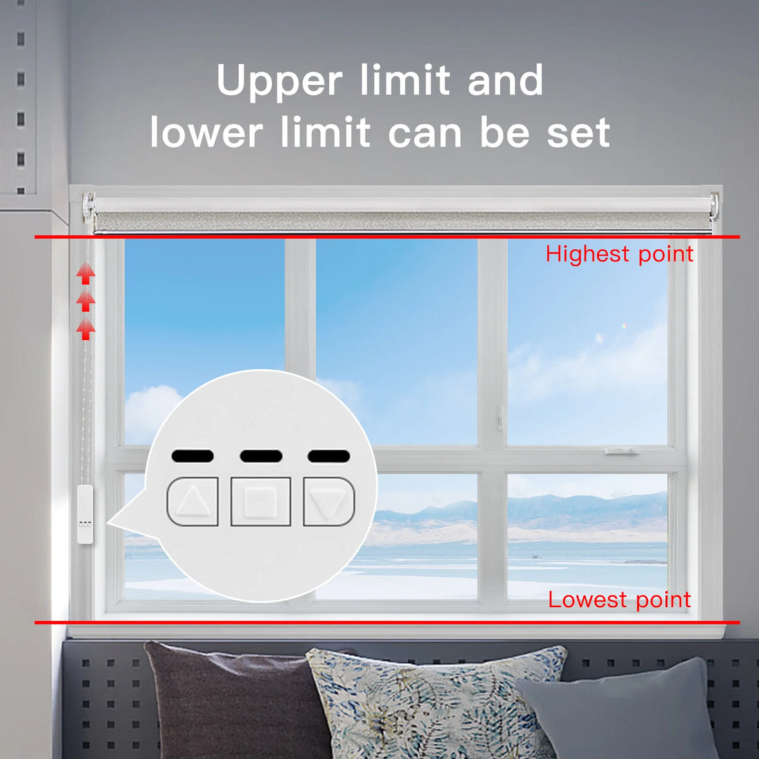 MOES Tuya WiFi Smart Roller Blind Motor, Electric Chain Drive, RF Remote