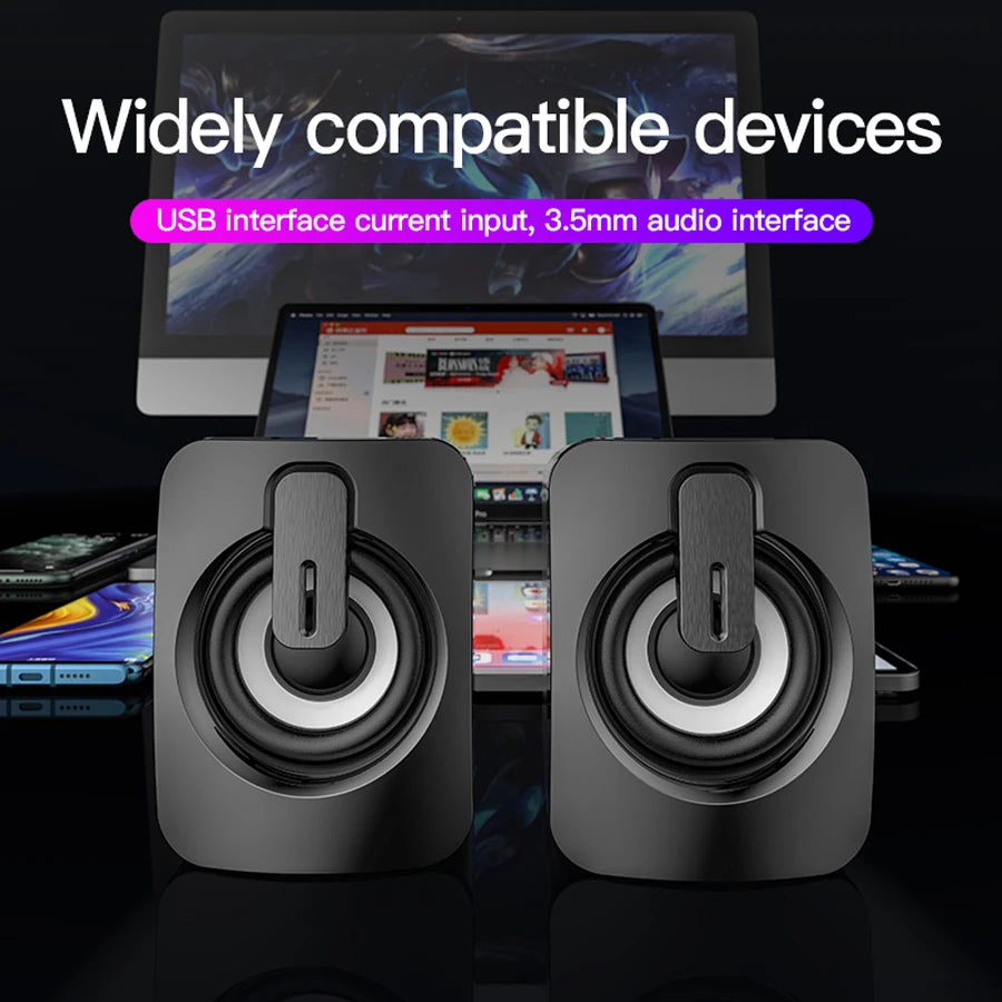 Mini PC Speaker for Computer, Laptop, Desktop – Compact Audio System