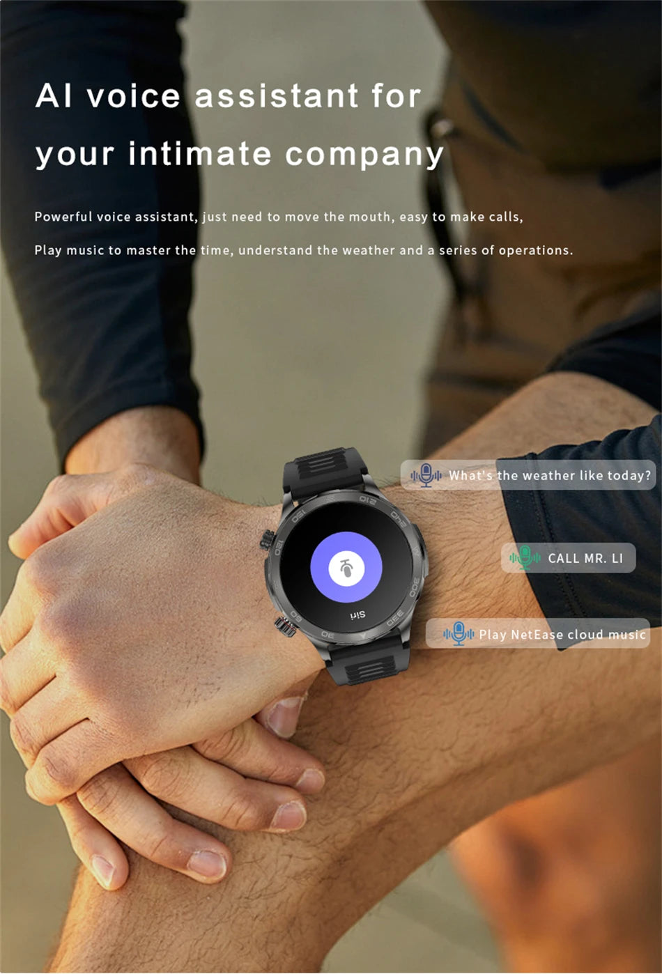 2025 Bluetooth Call Smartwatch for Men, AMOLED HD, NFC, GPS, IP68