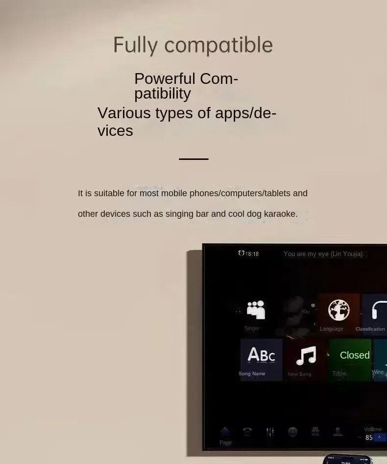 K12 Wireless Bluetooth Karaoke Microphone, Home & Family KTV