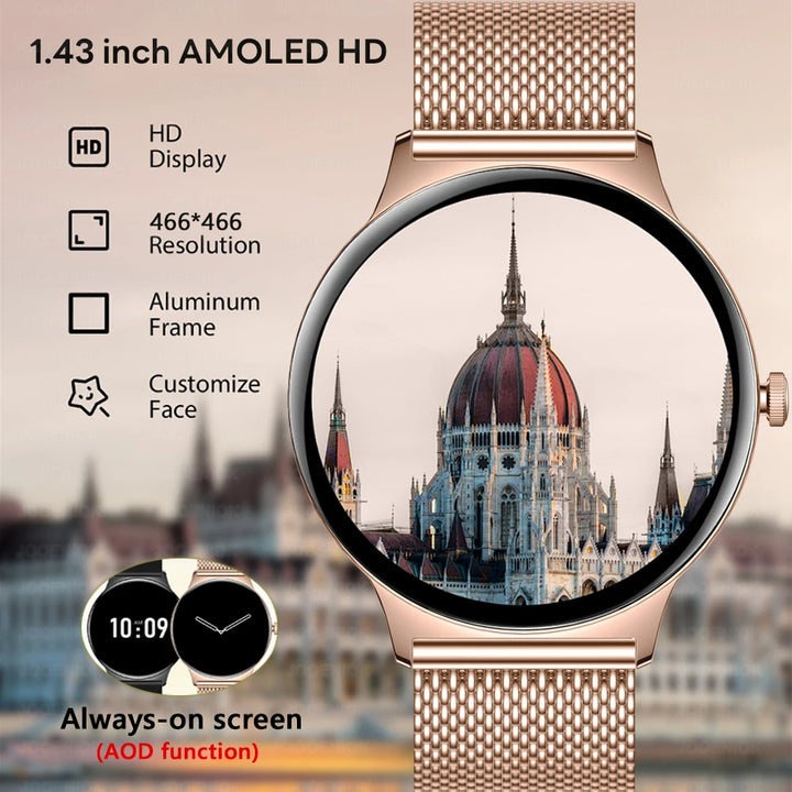 Huawei Ultra Slim AMOLED Smartwatch for Women, Always-On Display, BT Calling
