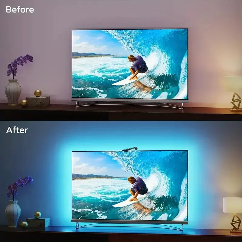 RGBIC LED Strip Light for PC/TV, App Control, Music Sync