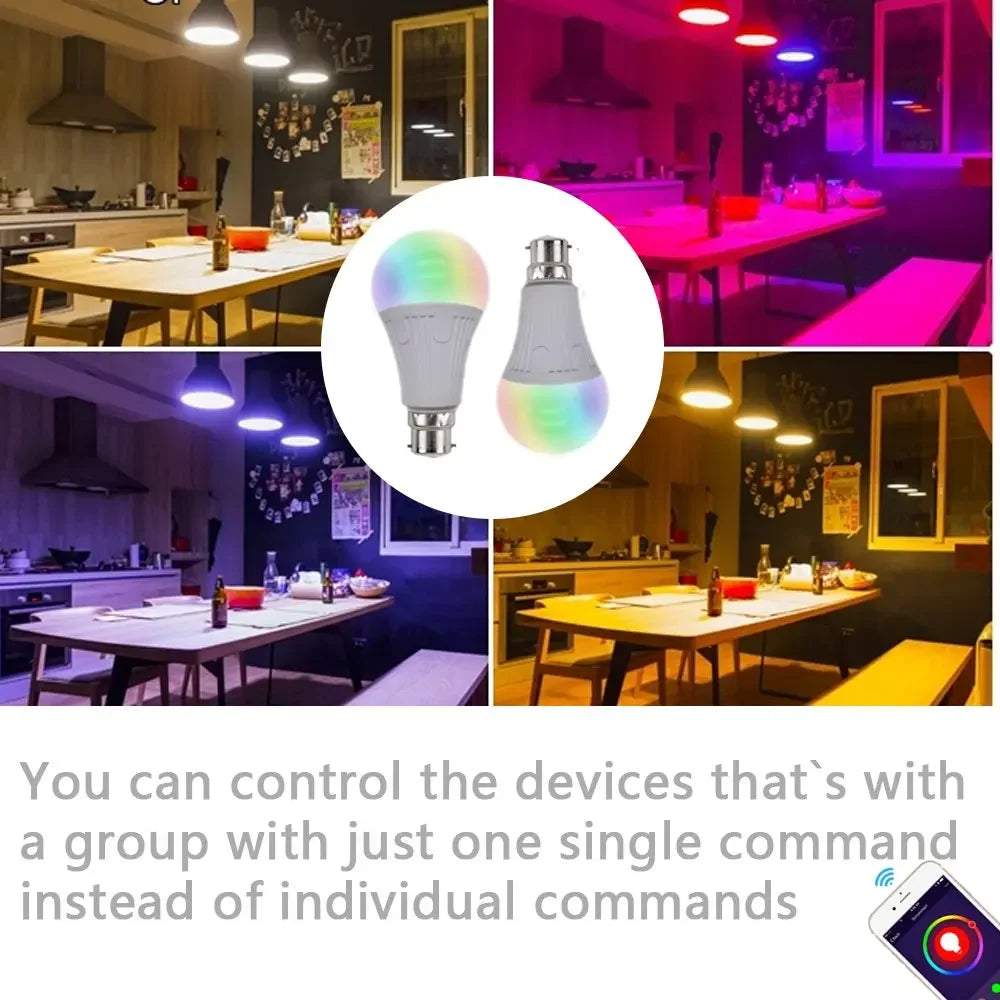 Melery WiFi Smart LED Bulb, B22 A19, 7W (70W Eq), Alexa/Google