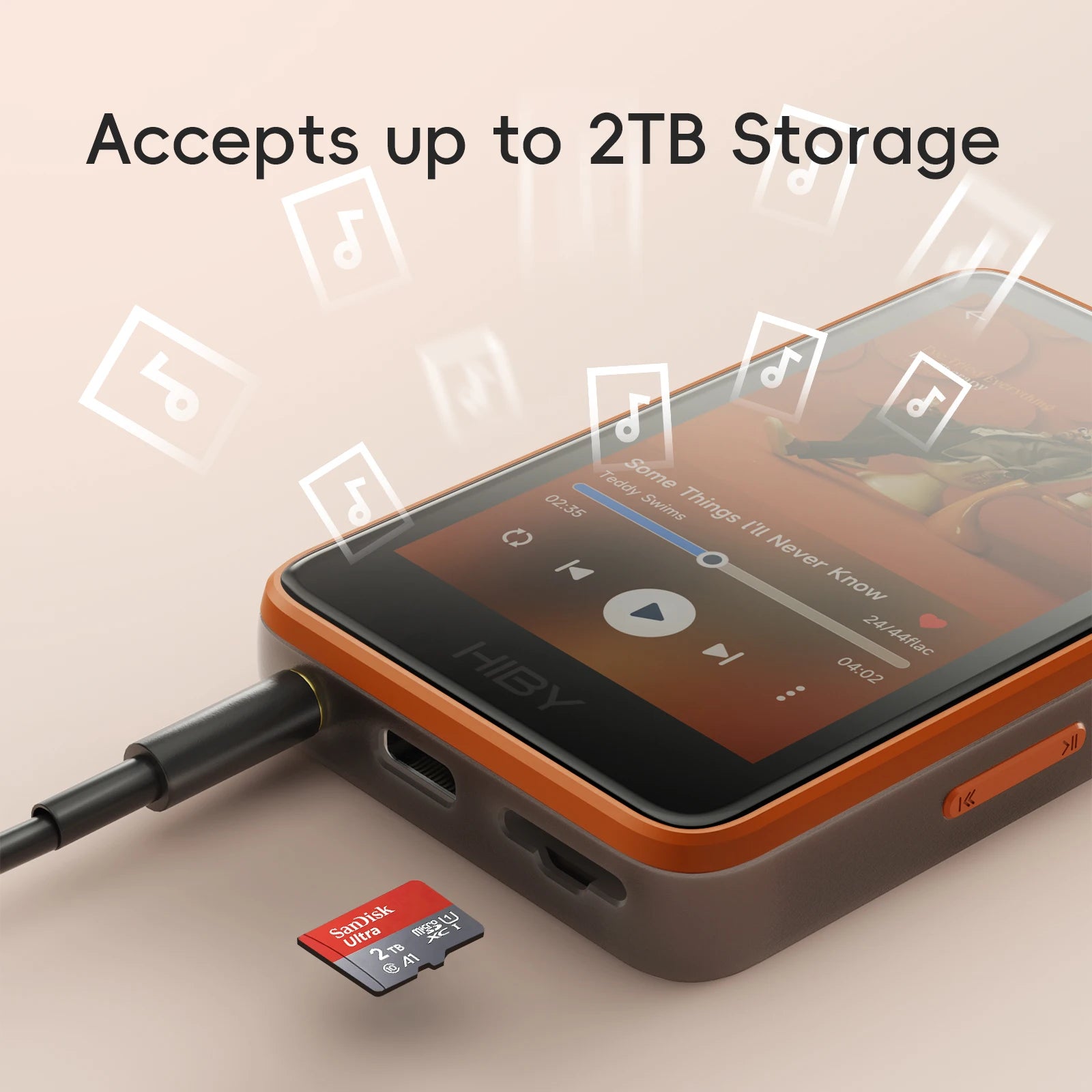 HiBy R1 HiFi Music Player, MP3, USB DAC, WiFi & Bluetooth 5.1