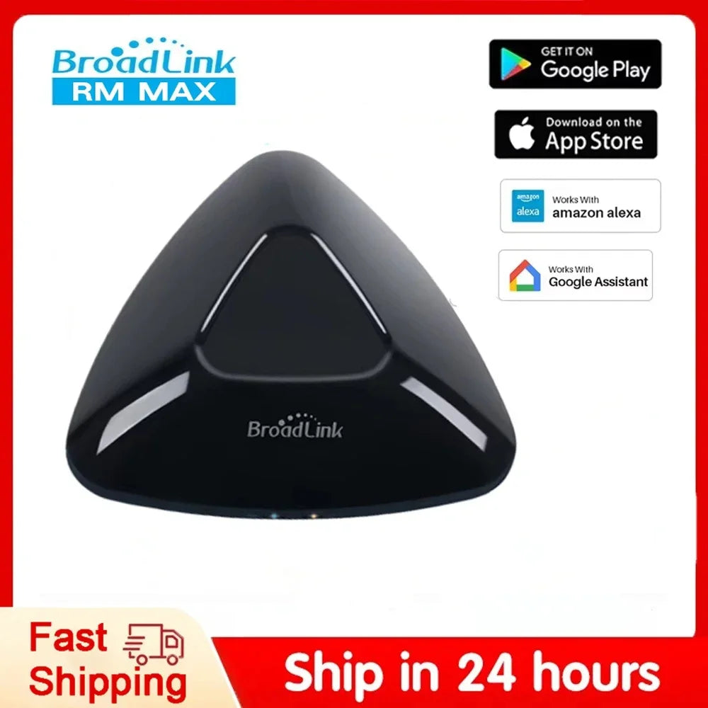 Broadlink MAX Smart Remote Hub, WiFi/BLE, IR/RF Control for TV & AC