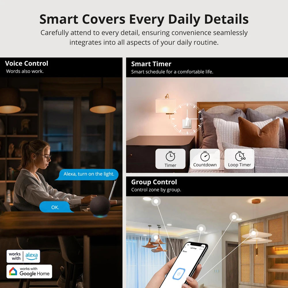 SONOFF ZBMINIR2 Zigbee Smart Switch, Remote Control via eWeLink