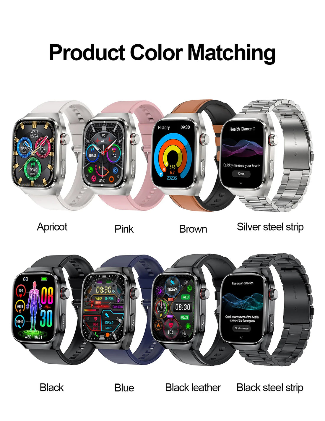 2025 Micro Health Smartwatch for Men, Body & Organ Monitor, Bluetooth Call