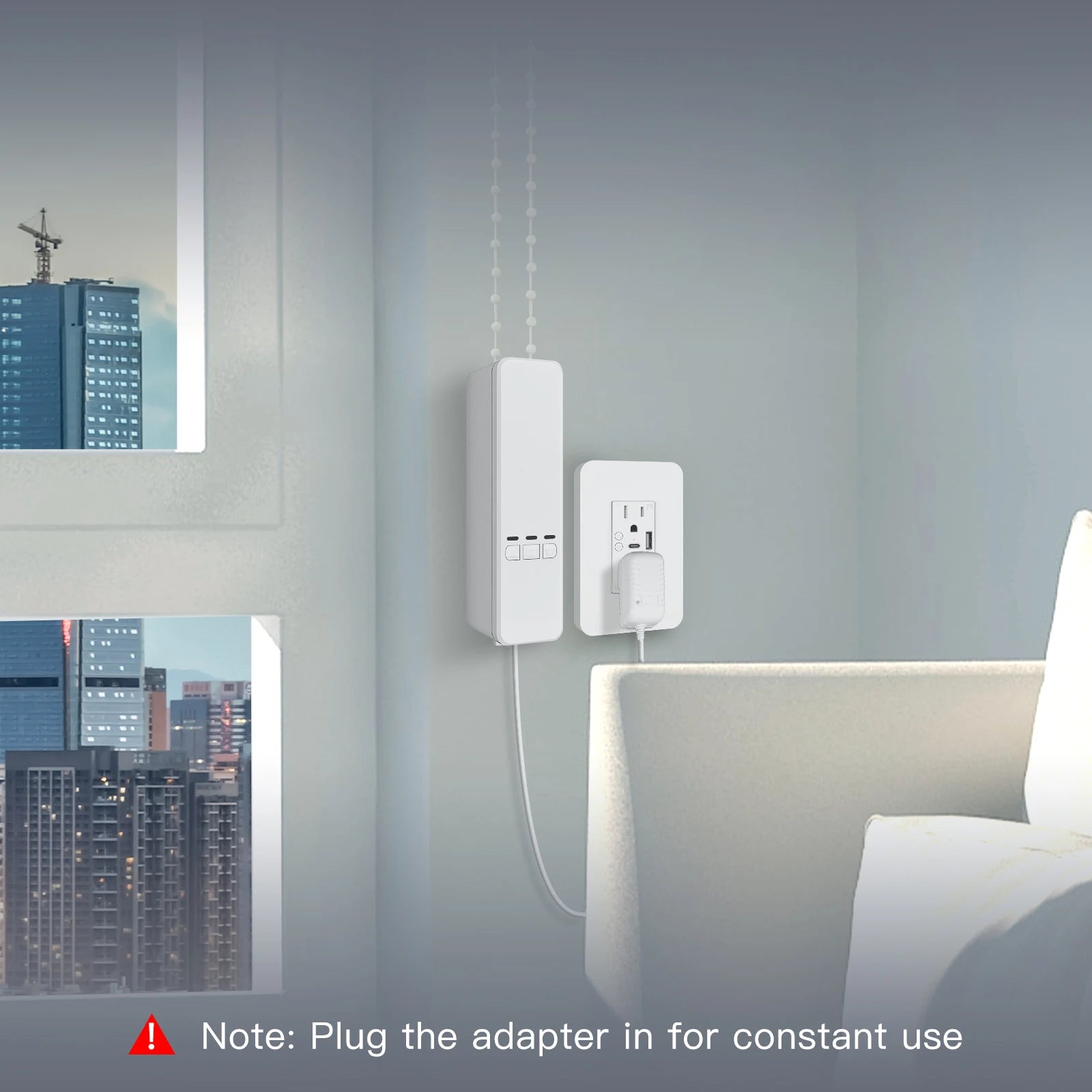 MOES Tuya WiFi Smart Roller Blind Motor, Electric Chain Drive, RF Remote