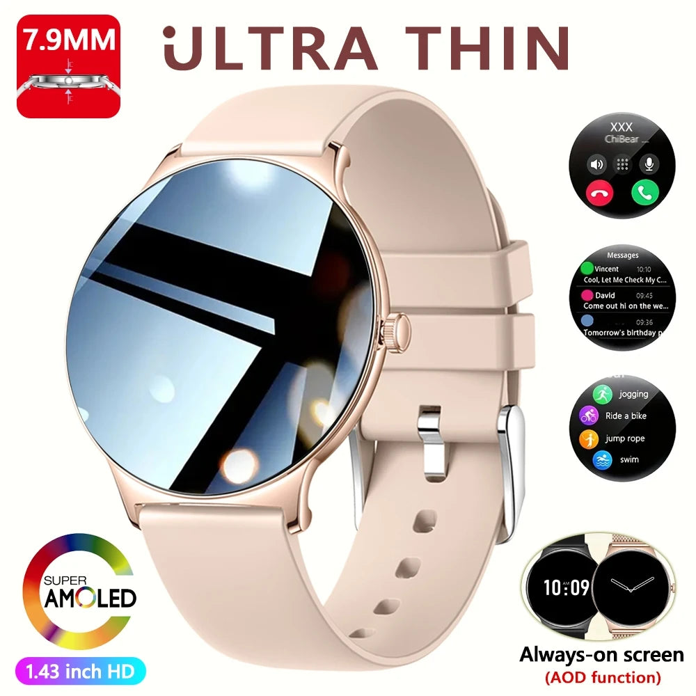 Huawei Ultra Slim AMOLED Smartwatch for Women, Always-On Display, BT Calling