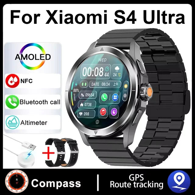 S4 Ultra Xiaomi Smart Bracelet, AMOLED HD, Bluetooth Call, GPS