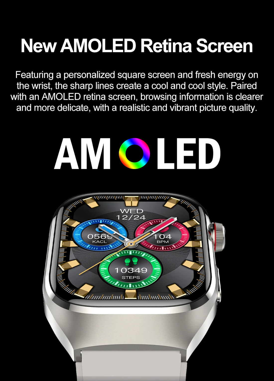 2025 Micro Health Smartwatch for Men, Body & Organ Monitor, Bluetooth Call