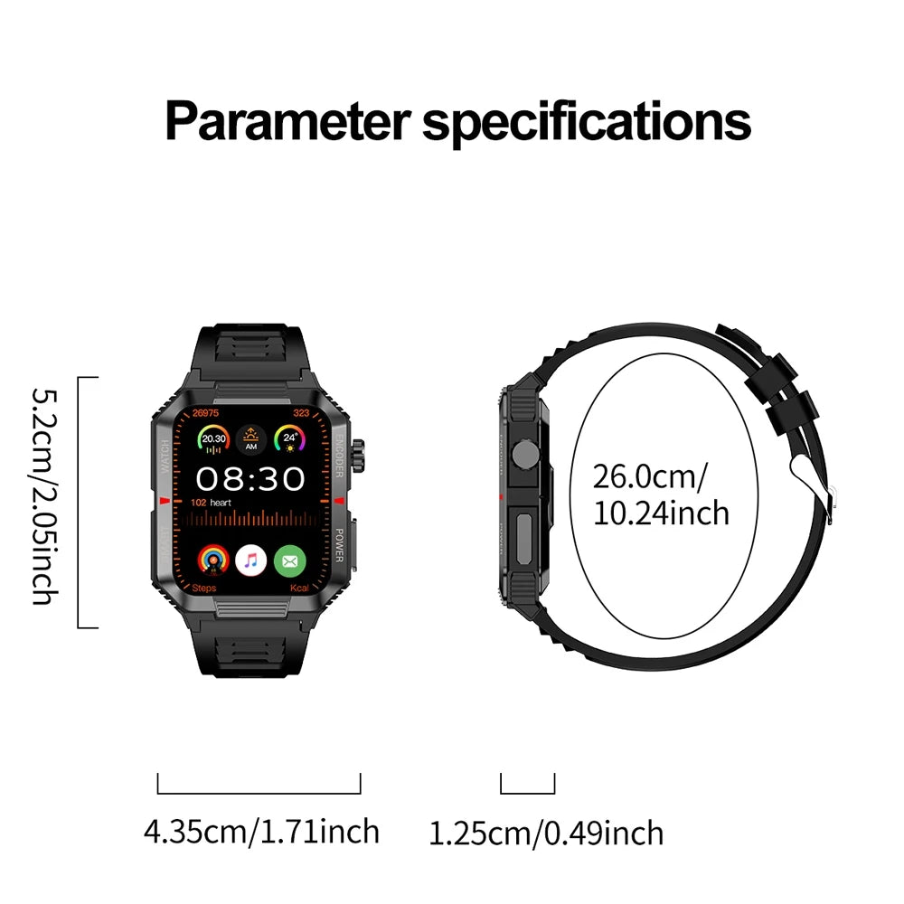 NFC GPS Smartwatch for Men, 1.99" HD, Bluetooth Call, Fitness Tracker