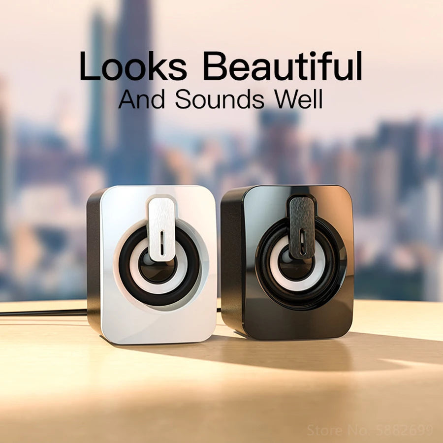 Mini PC Speaker for Computer, Laptop, Desktop – Compact Audio System
