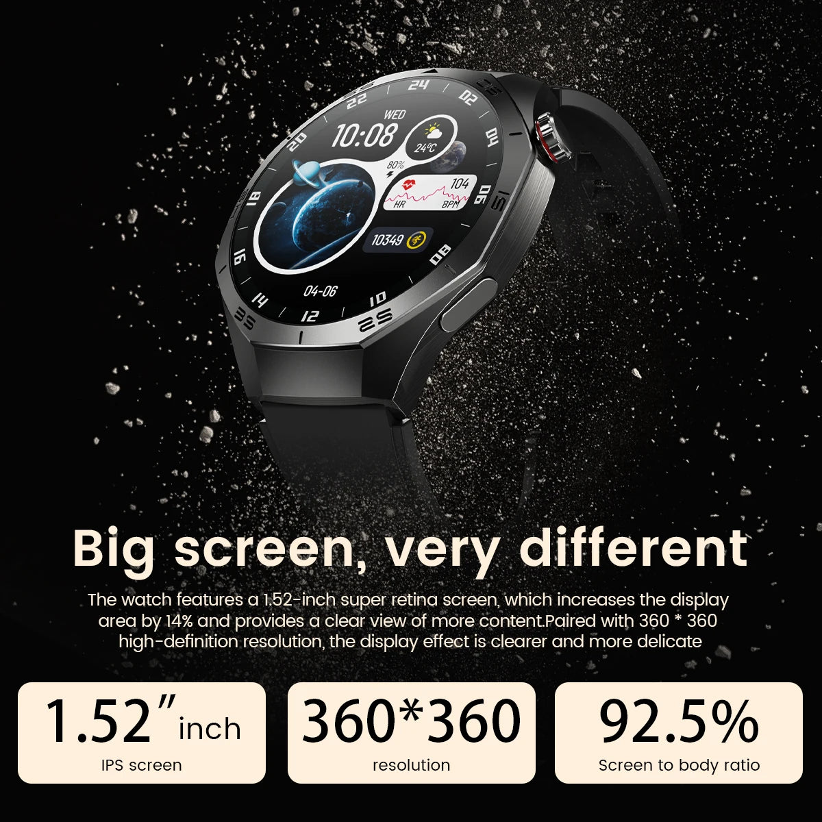 2025 Huawei GT5 Pro Smartwatch for Men, AMOLED, GPS, Bluetooth Calls