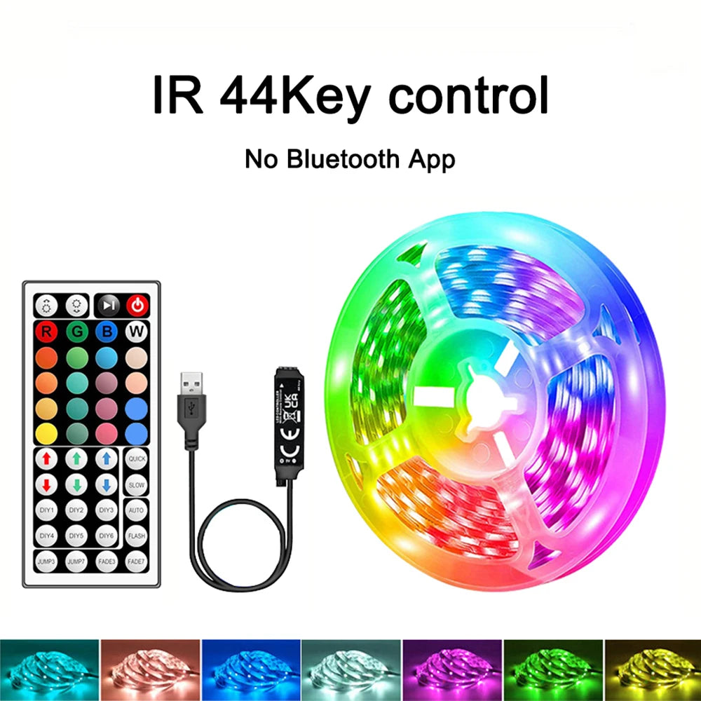 40M RGB LED Strip Lights, USB 5V, APP & Remote, Music Sync