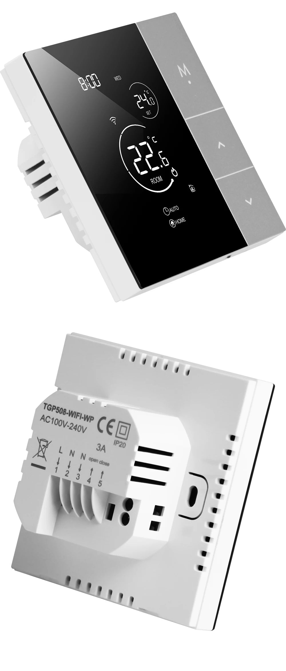 WiFi Smart Thermostat, Tuya, for Boiler/Electric/Underfloor Heating
