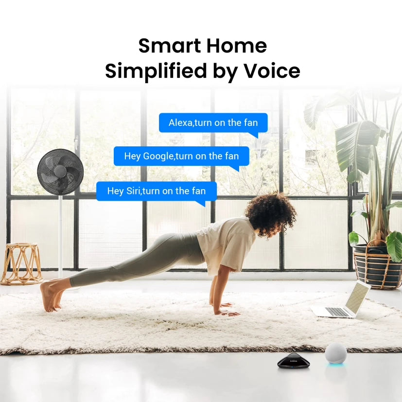 Broadlink MAX Smart Remote Hub, WiFi/BLE, IR/RF Control for TV & AC