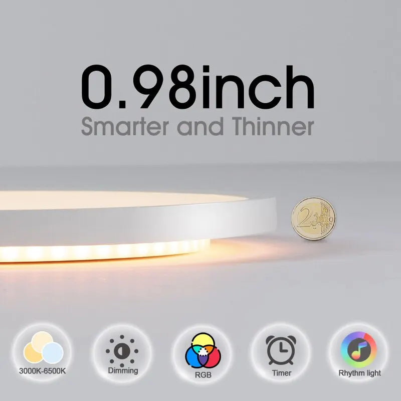 BENEWTON Tuya Smart Ceiling Lamp, RGB LED, APP & Voice Control