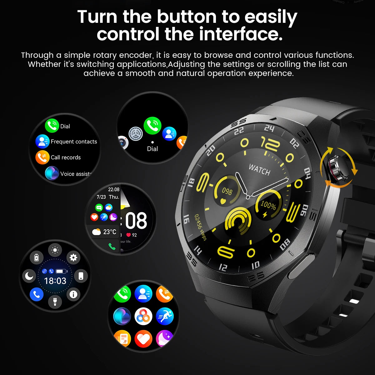 2025 Huawei GT5 Pro Smartwatch for Men, AMOLED, GPS, Bluetooth Calls