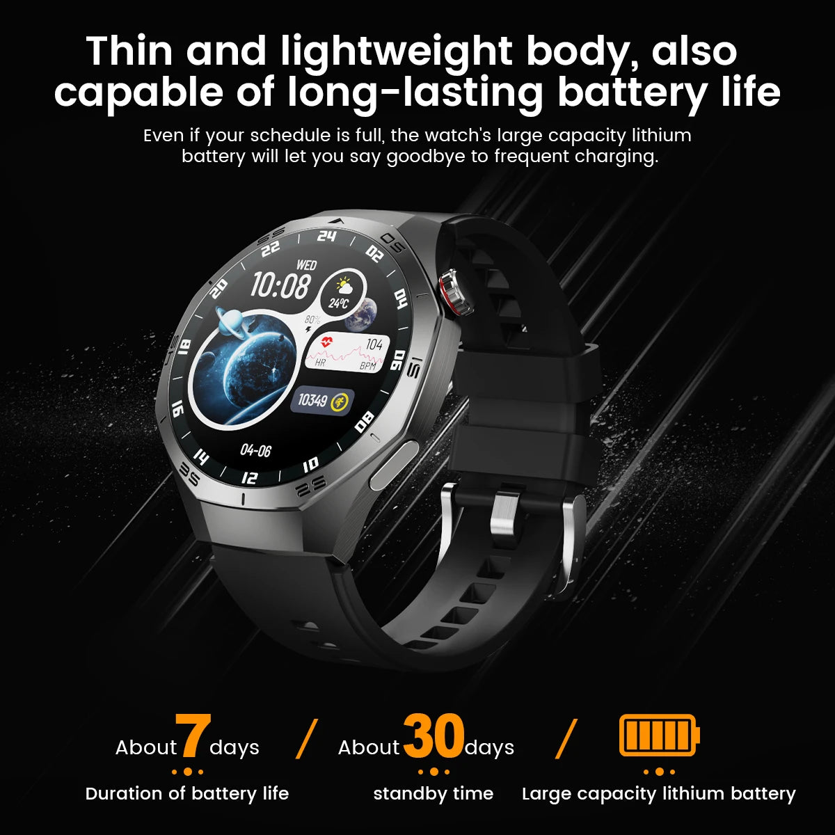 2025 Huawei GT5 Pro Smartwatch for Men, AMOLED, GPS, Bluetooth Calls