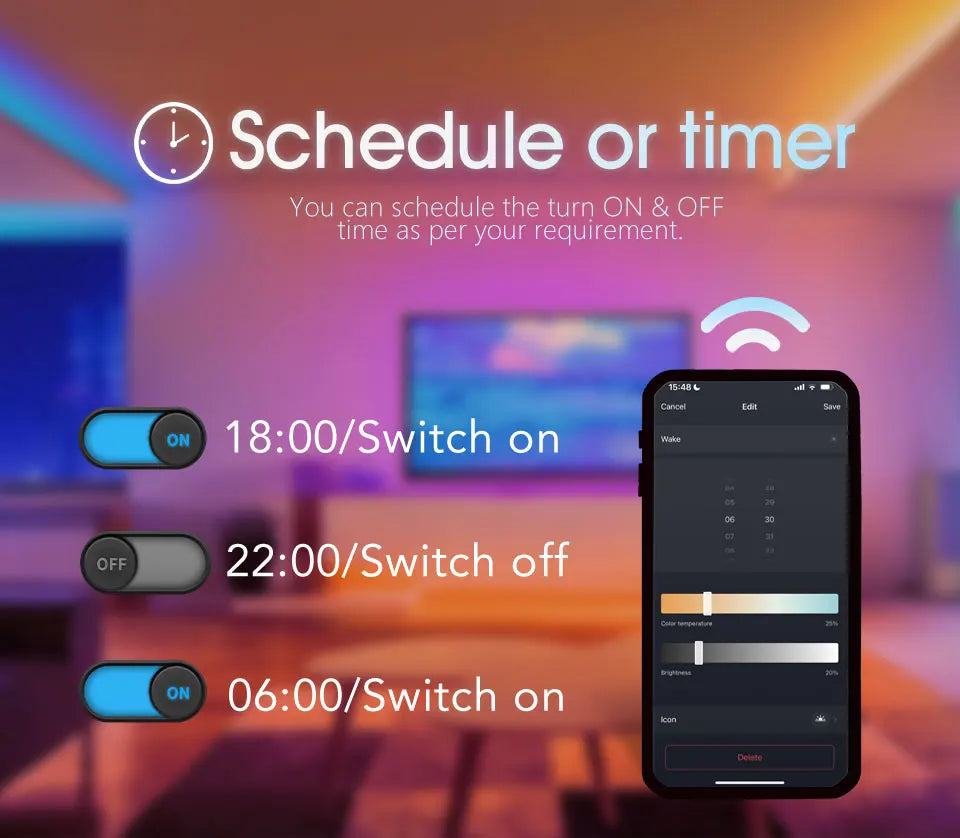BENEWTON Tuya Smart Ceiling Lamp, RGB LED, APP & Voice Control