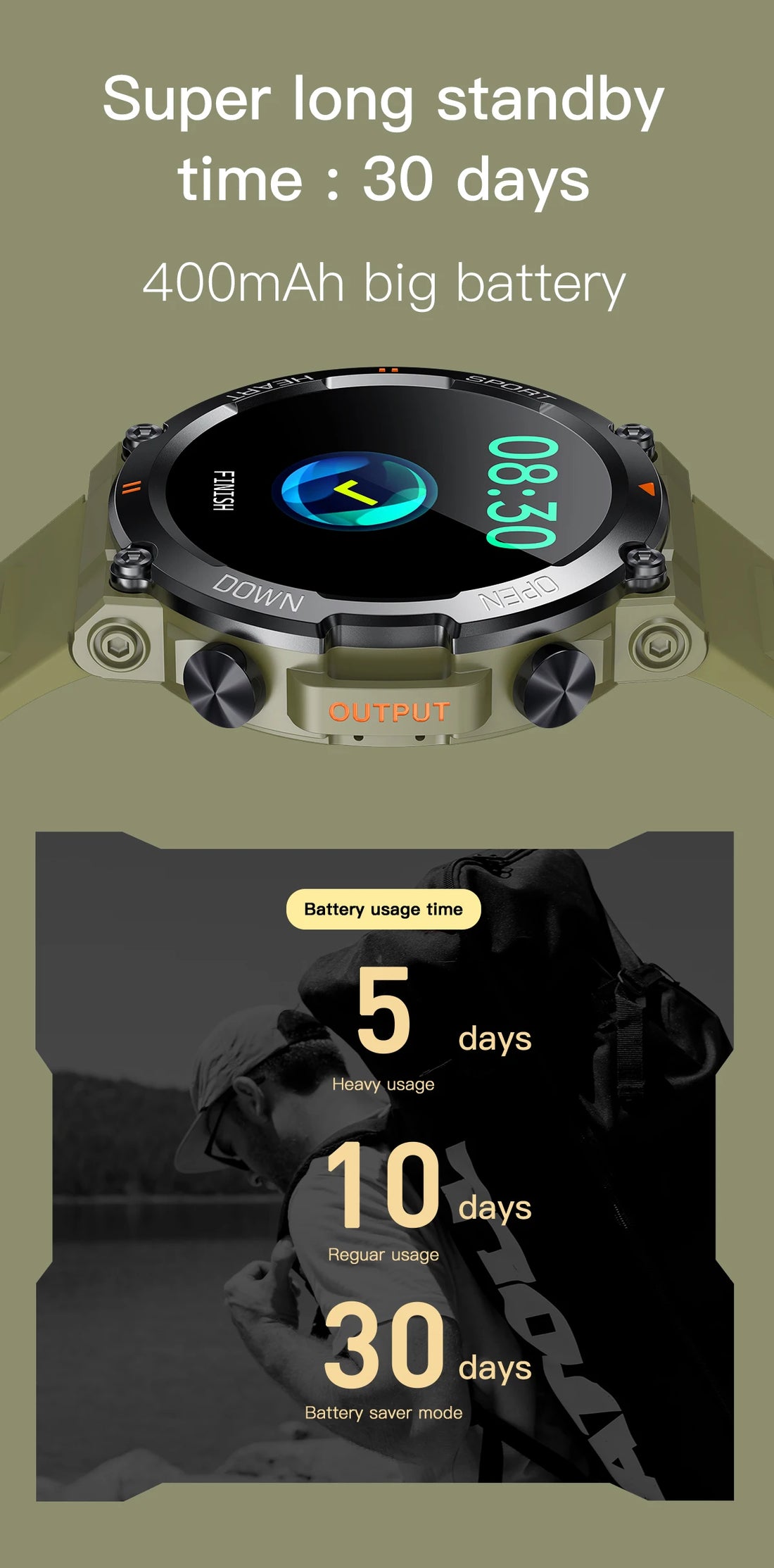 K56Pro Smartwatch, 1.39" HD, Heart Rate, Bluetooth, Long Standby