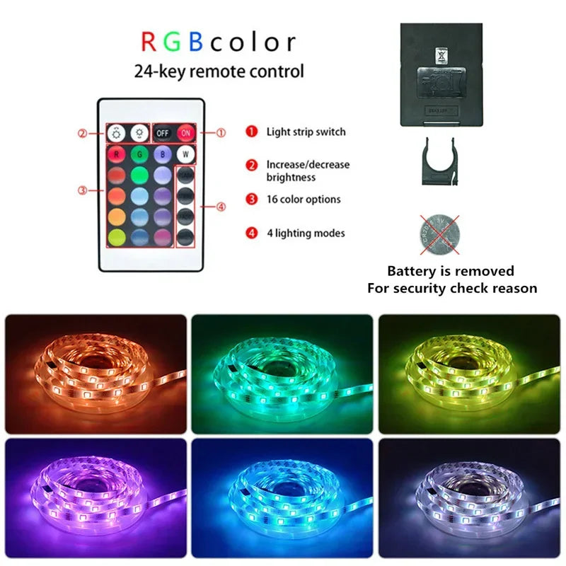 Bluetooth RGB LED Strip Lights, SMD 5050, APP & Remote Control