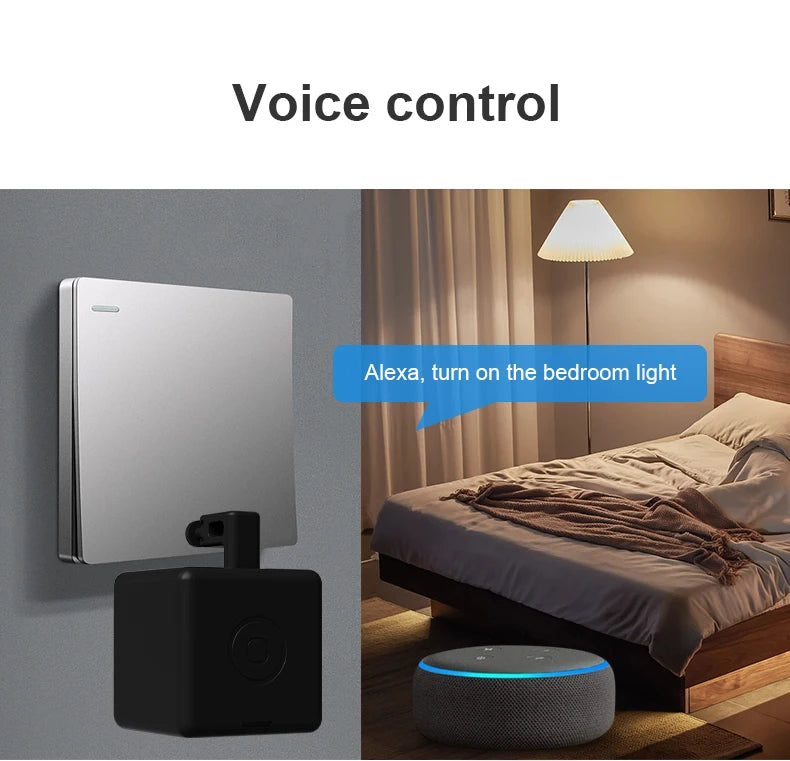 Tuya Zigbee Smart Fingerbot Switch, Button Pusher, Alexa/Google Control