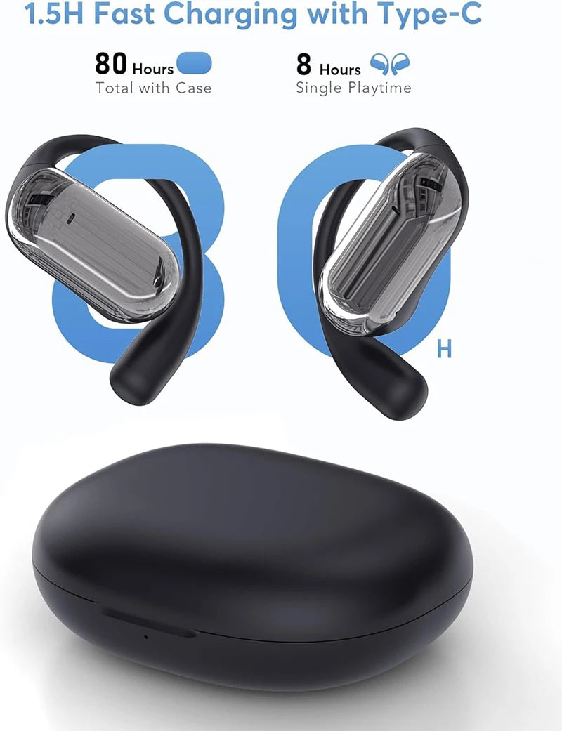 UYUXIO AI Translator Earbuds, Real-Time 144 Languages, 3-in-1 OWS Headphones