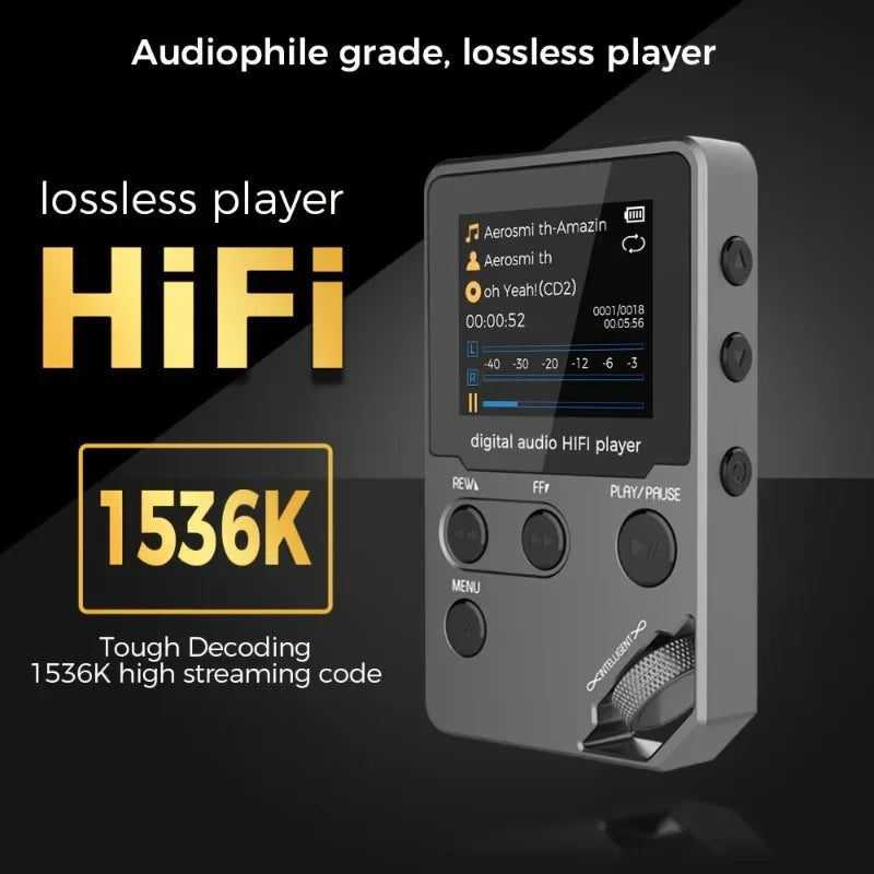 C5 8GB Bluetooth MP3 Player, Lossless Audio, FM Radio & Voice Recorder