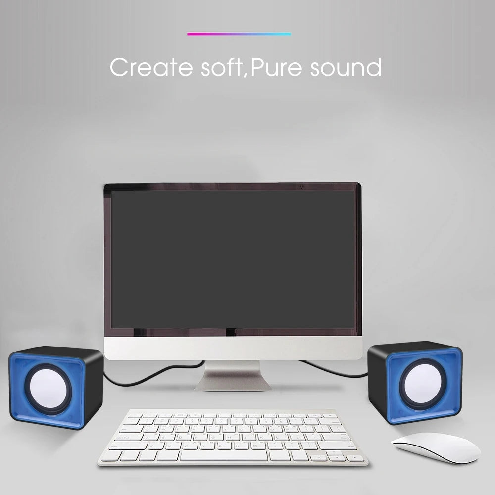 Mini PC Speaker for Computer, Laptop, Desktop – Compact Audio System