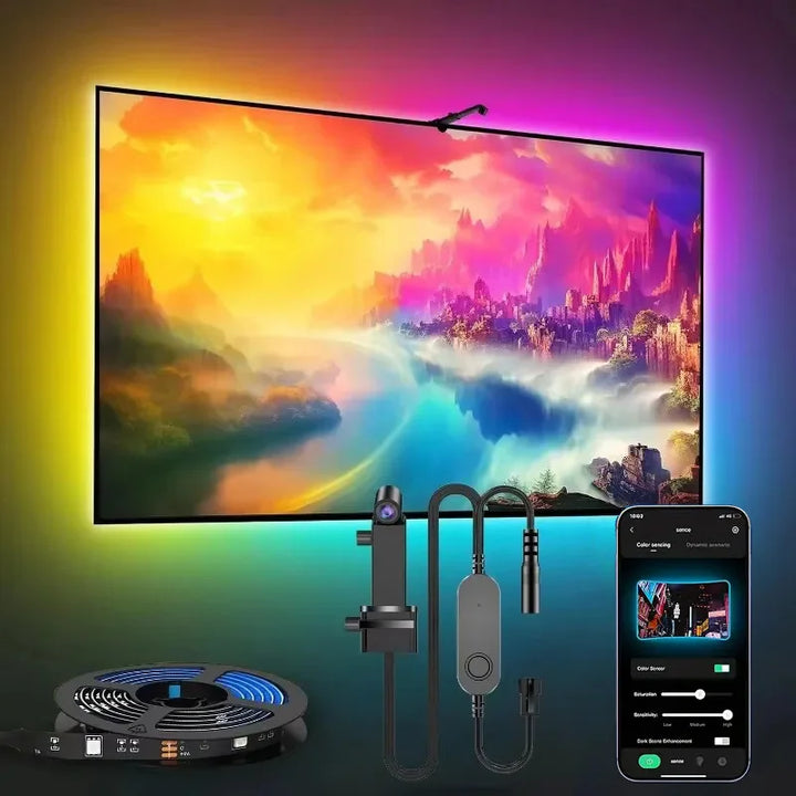 RGBIC LED Strip Light for PC/TV, App Control, Music Sync