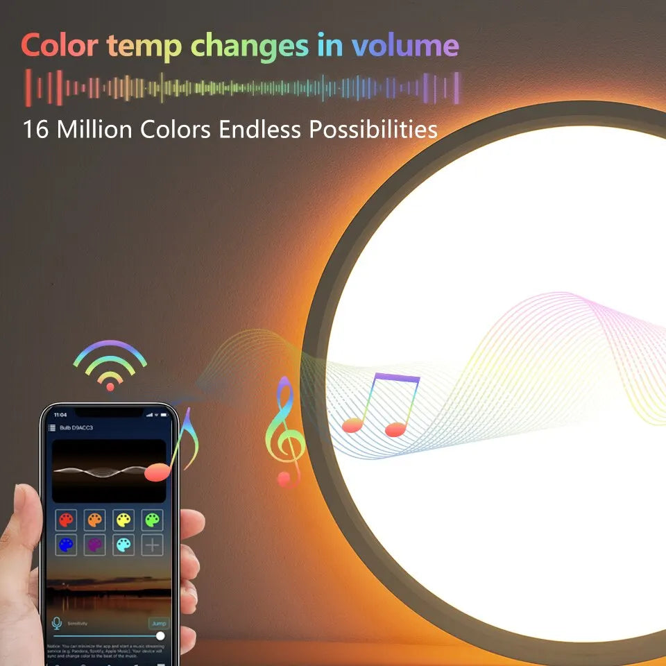 BENEWTON Tuya Smart Ceiling Lamp, RGB LED, APP & Voice Control