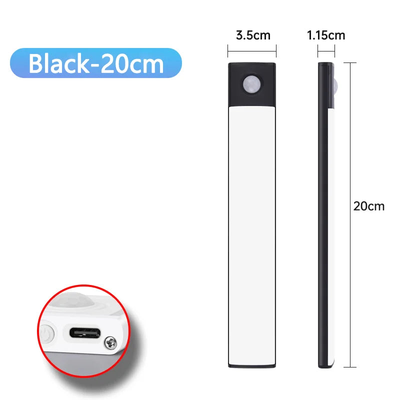 Motion Sensor LED Night Light, USB Rechargeable, Wireless Cabinet Lamp