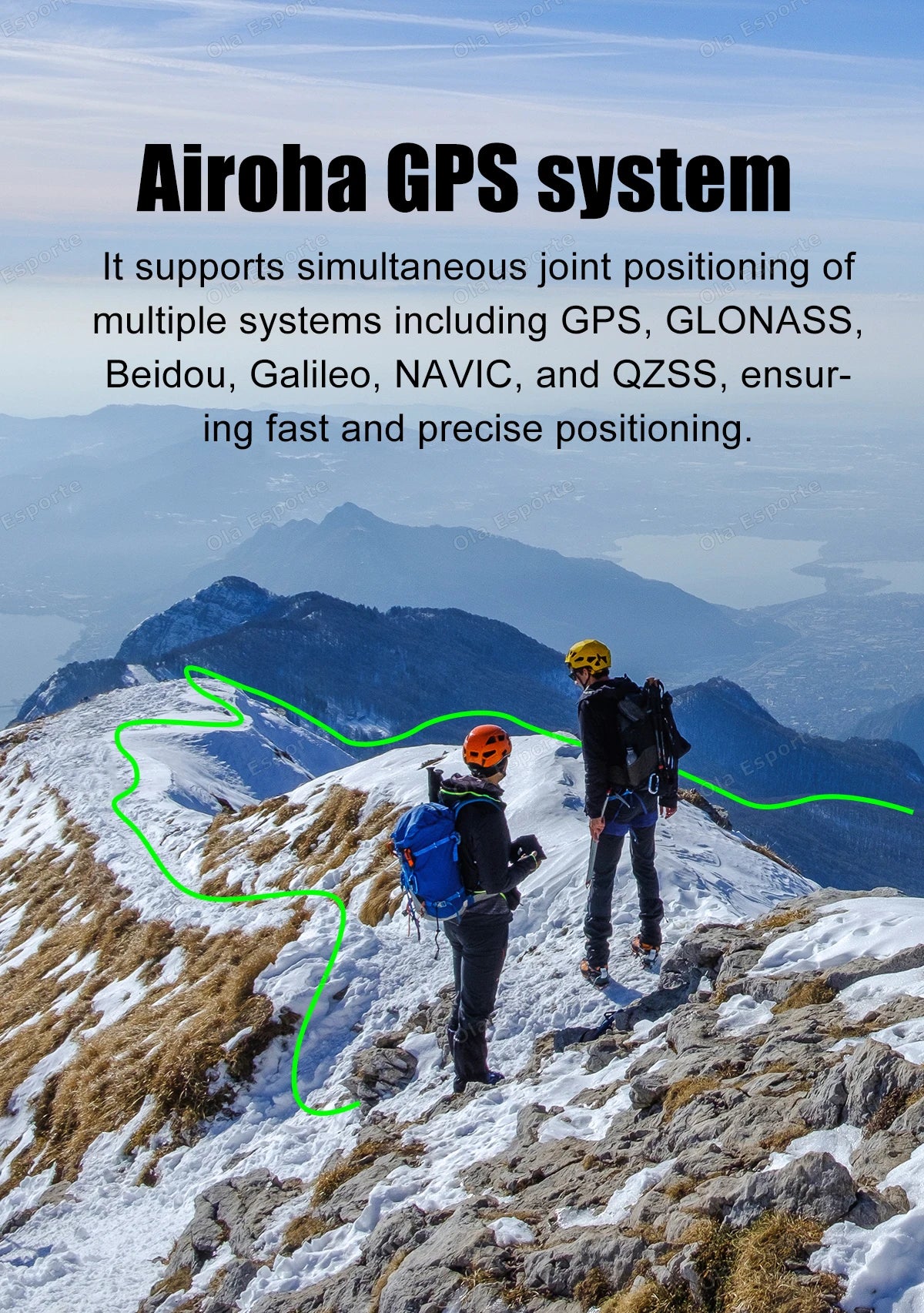 GPS Smartwatch for Men, 1.43" AMOLED, 3ATM Waterproof, 4GB Offline Map