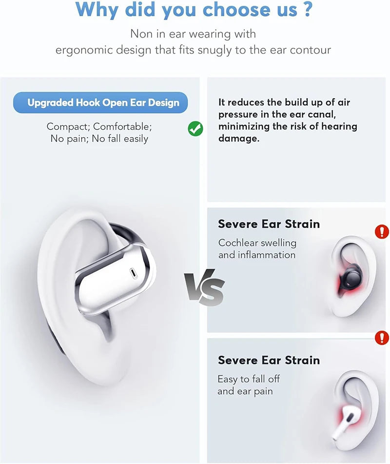UYUXIO AI Translator Earbuds, Real-Time 144 Languages, 3-in-1 OWS Headphones
